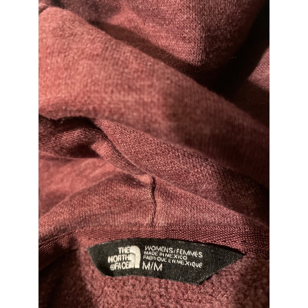 The North Face Womens Half Dome Logo Hoodie Burgundy Maroon Size M Pullover - Picture 3 of 8